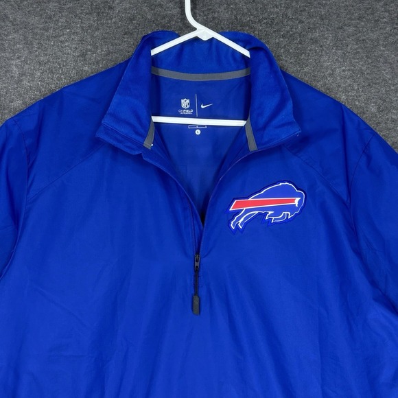 Nike Other - Nike On Field Bufflao Bills Sideline Coach Windbreaker Men L Blue Vented 1/4 zip